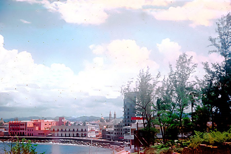 Shorefront in Mazatlan, 1956