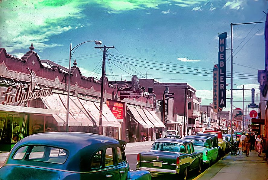 Street in Chihuahua, Mexico, 1955