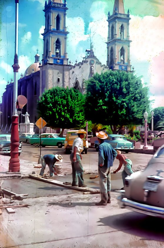 Cathedral in Mazatlán, Mexico between 1955 and 1957