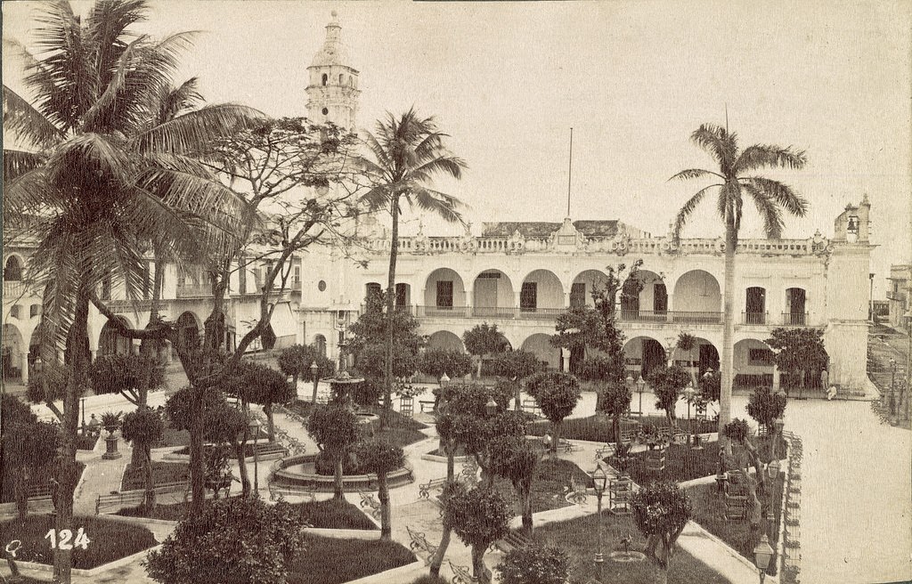 Palace and Square, Veracruz, 1855.