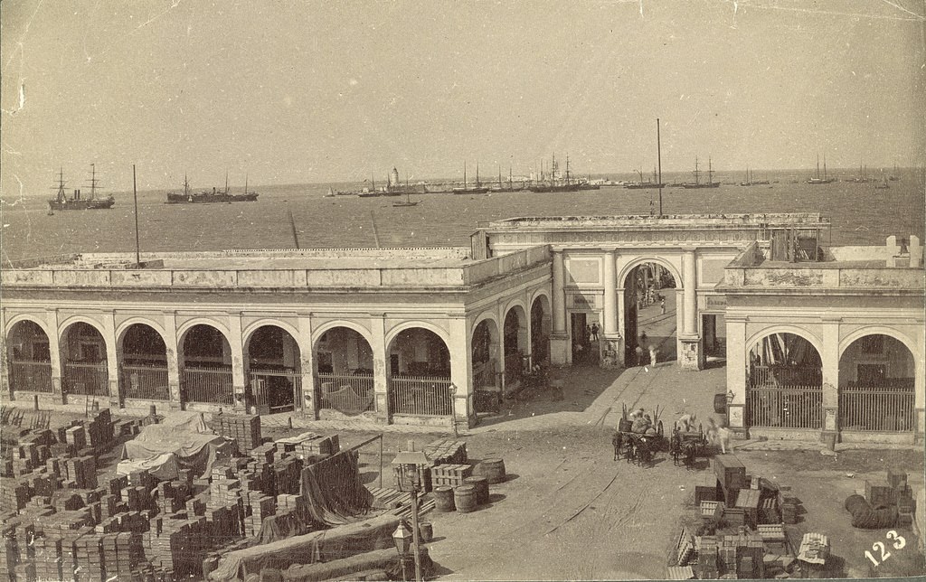 Veracruz Harbor, 1855.