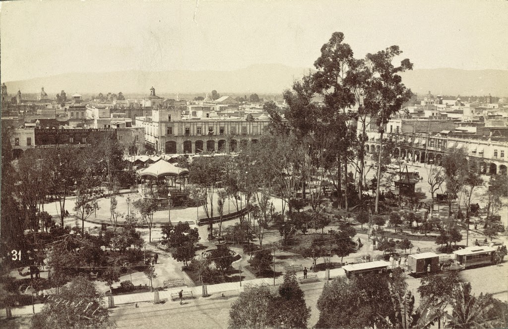 Zócalo Square. Mexico City, 1855
