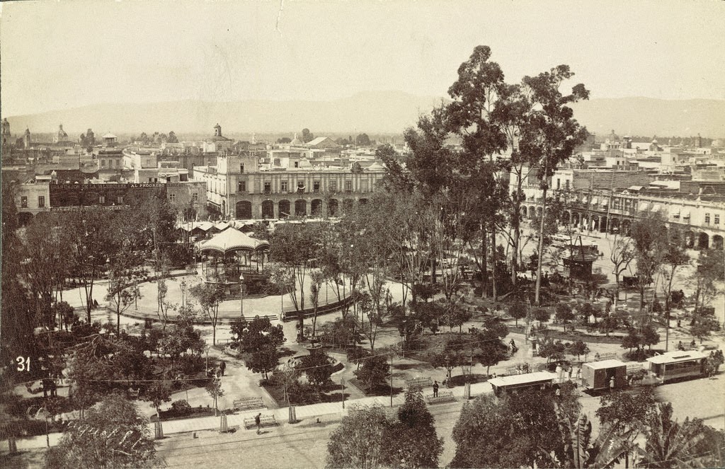 Zócalo Square. Mexico City, 1855
