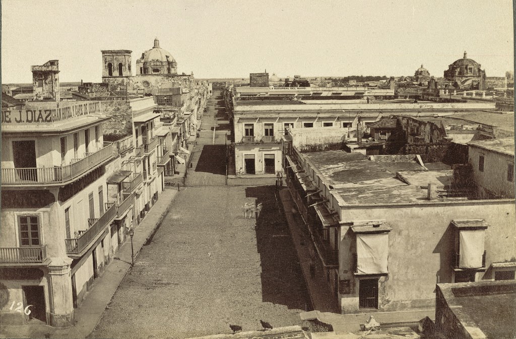 Street Scene, Veracruz, 1855.