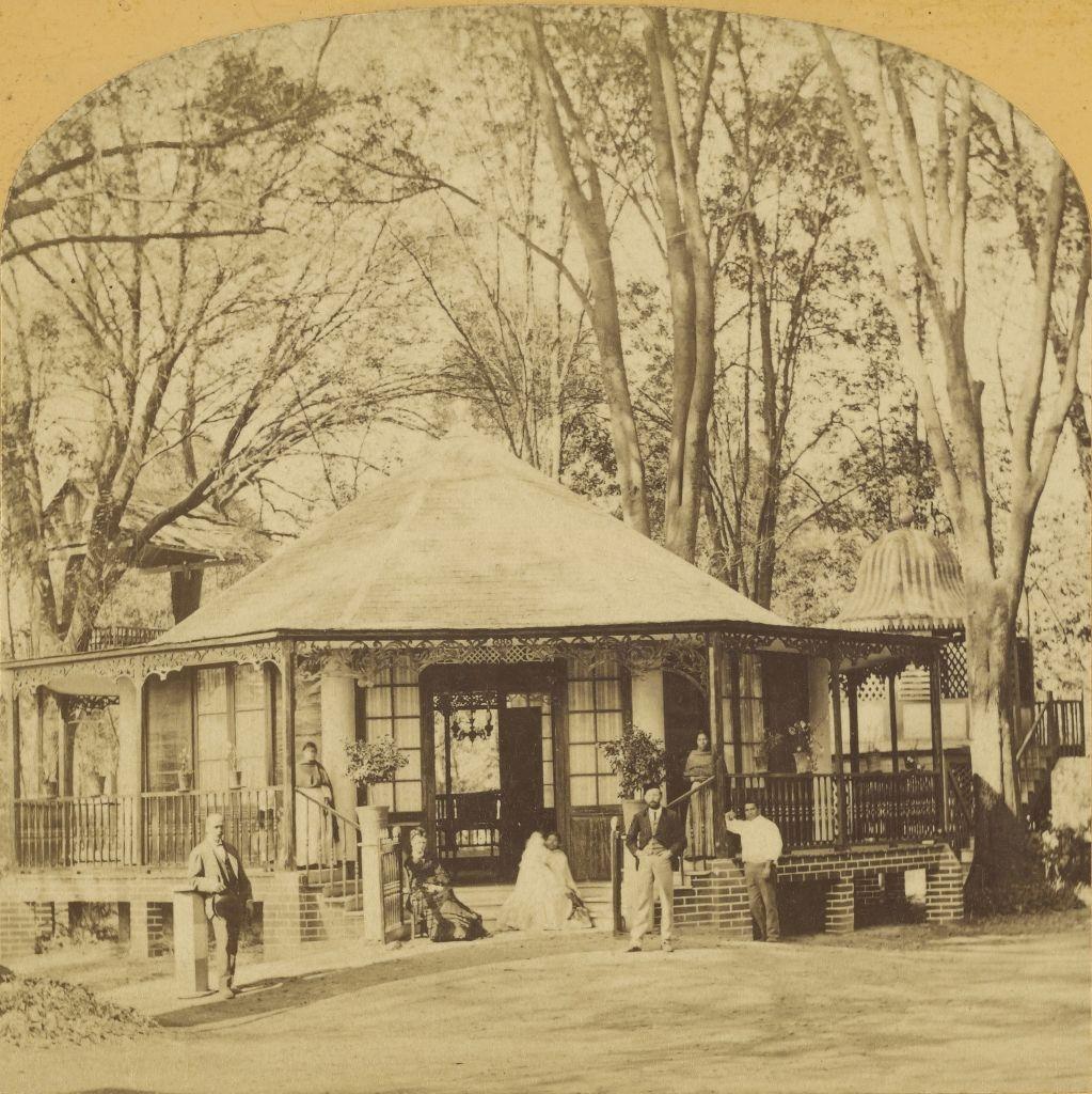 Garden of the Tivolie de San Cosme, Mexico, 1873