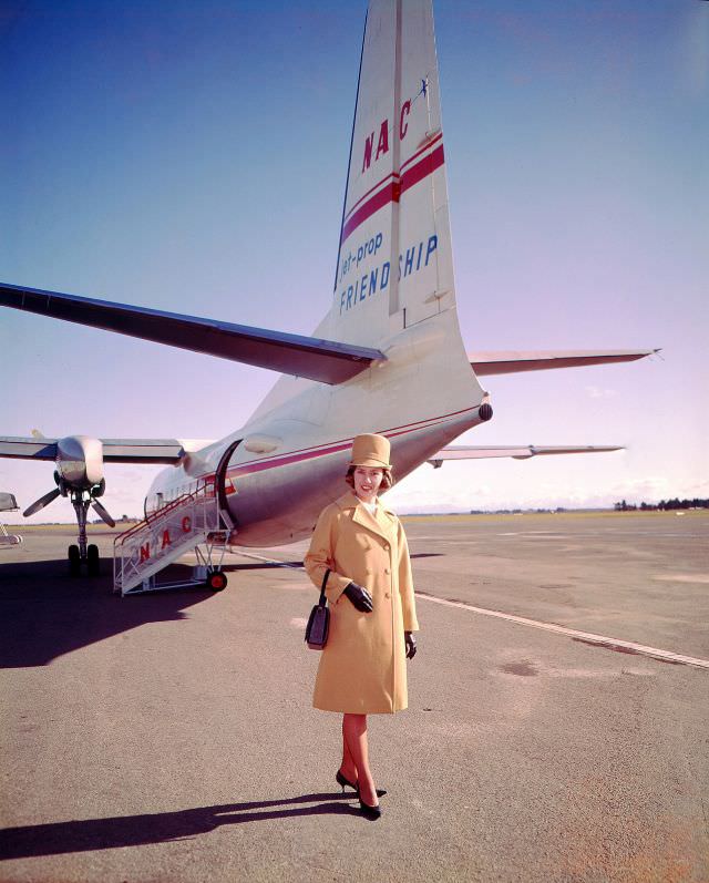 Air Hostess Uniform 1965 Gold