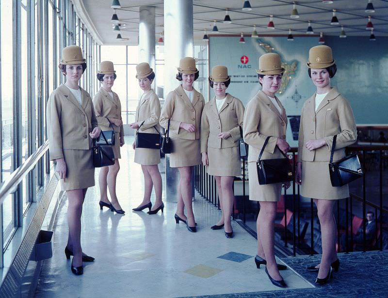 Air Hostess Uniform 1965 Gold