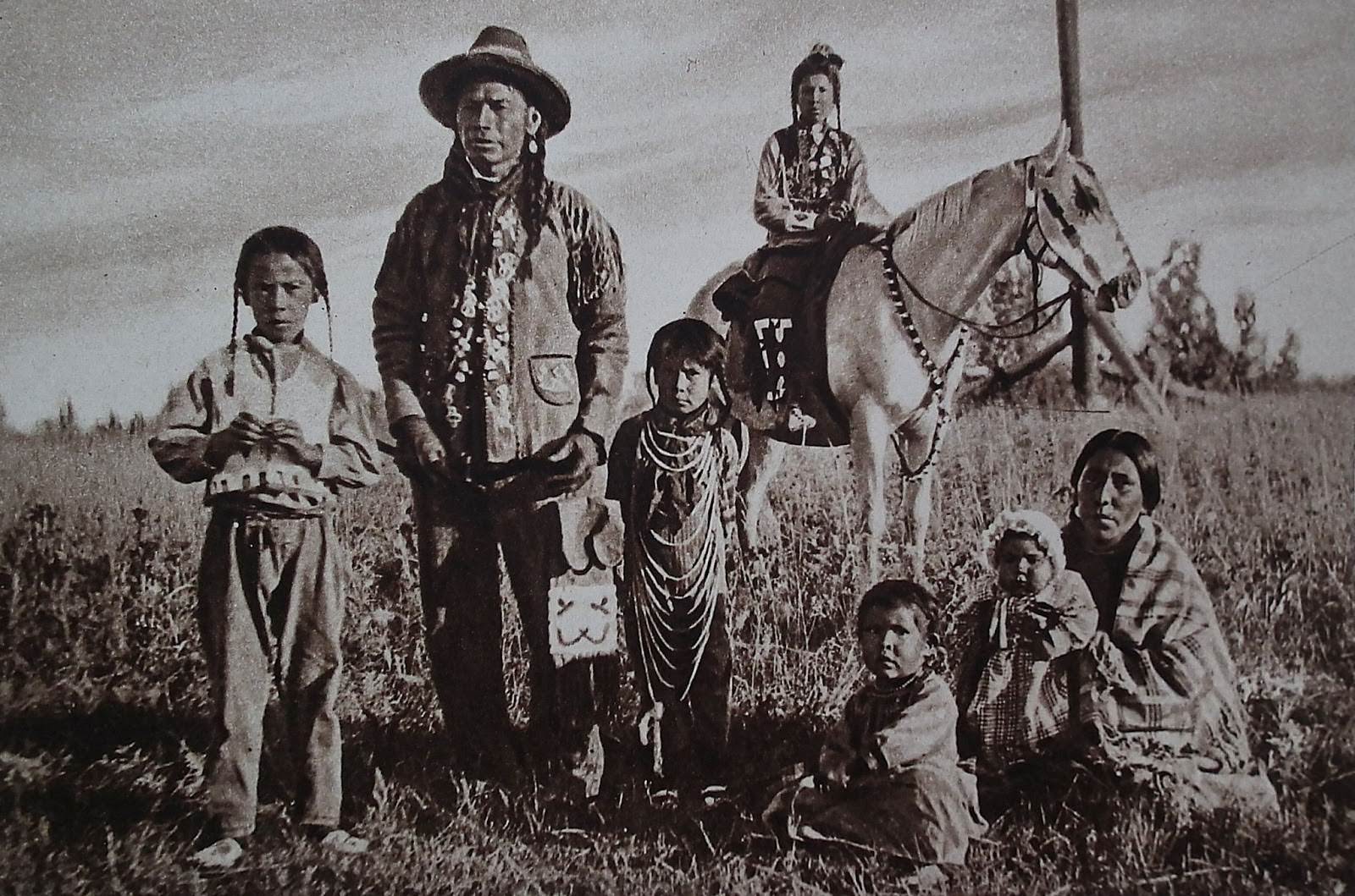 Indians in a reservation in Montana.