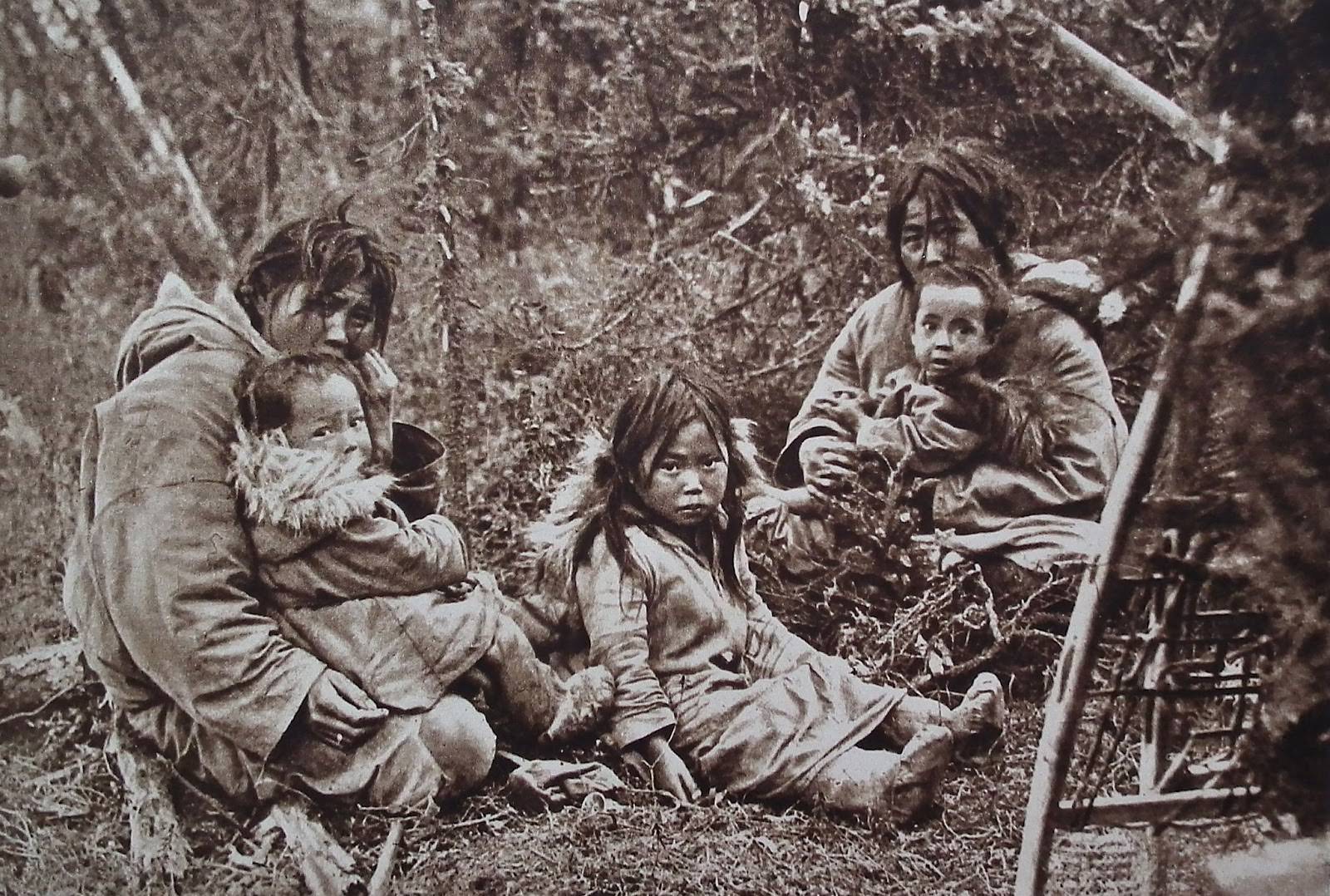 Malamut Indians in Alaska.
