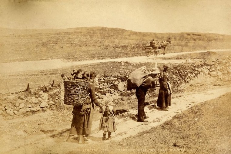 Carrying home the Turf, Irish Country Life