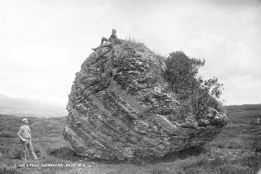 The Cloghvorra Stone, near Kenmare, 1890.