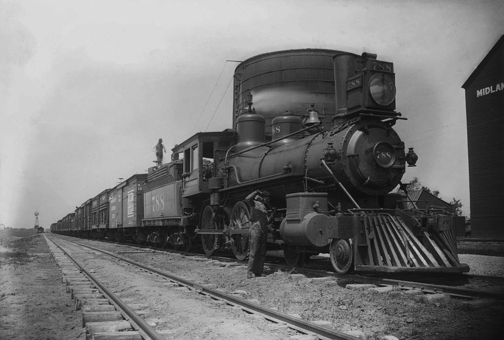 4-4-0 American Locomotive in Ontario, 1890s.
