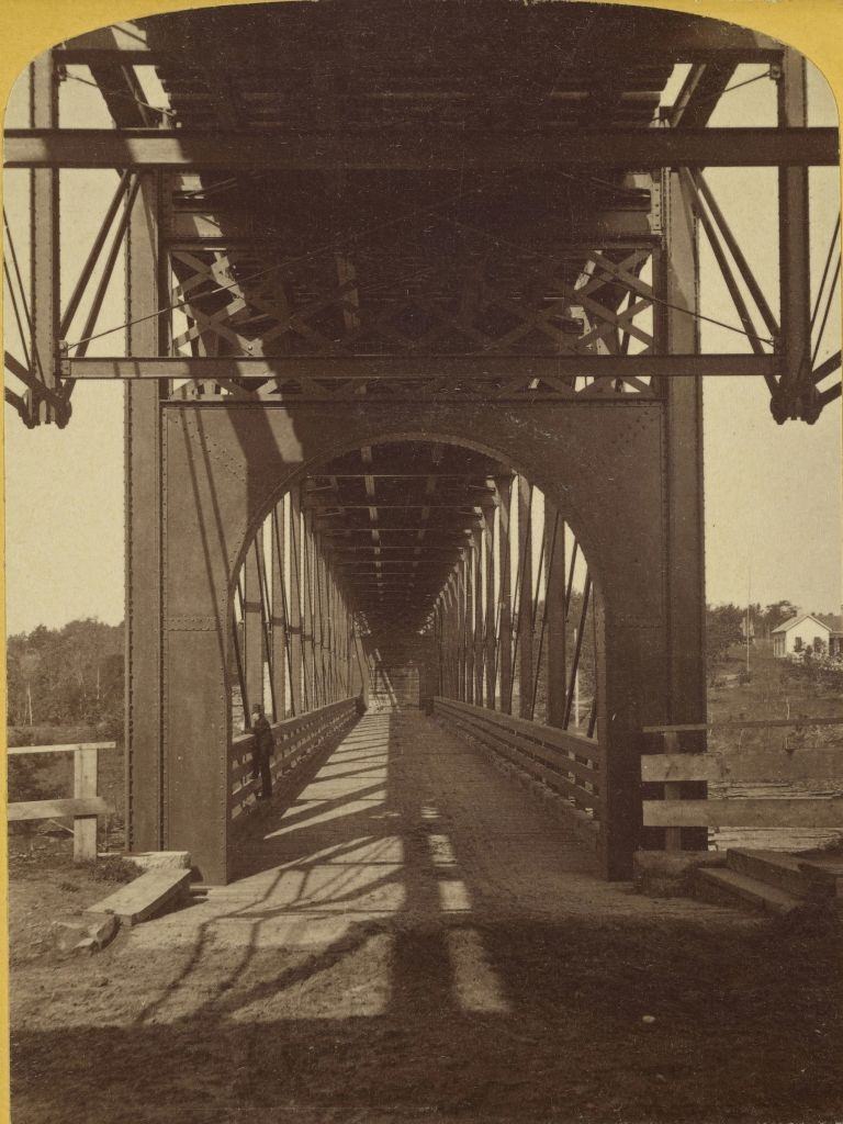 Interior of the Railroad Bridge in Hamilton, Ontario, 1880.