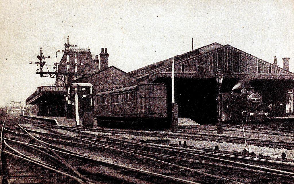 Peterborough train station, 1890s.