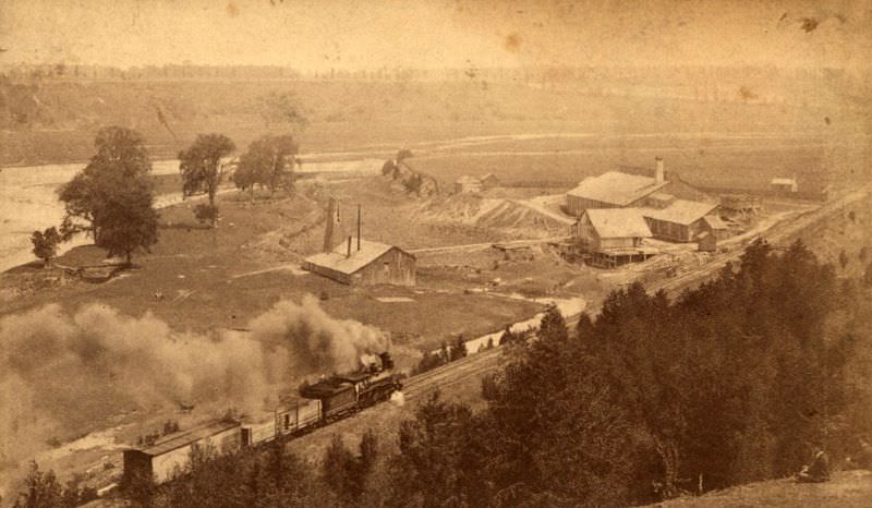 Platts Mill on the river flats, Ontario, 1890s