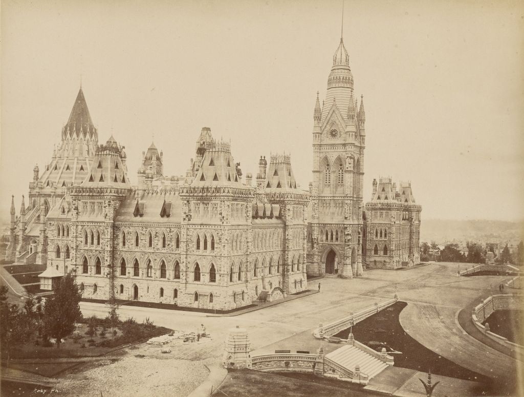 Parliament Building, Ottawa, 1860s.