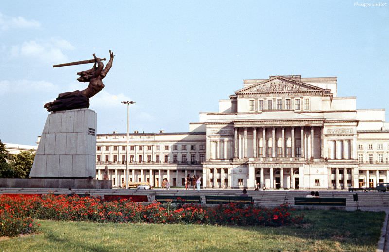 Theater Square. Warsaw, July 1970