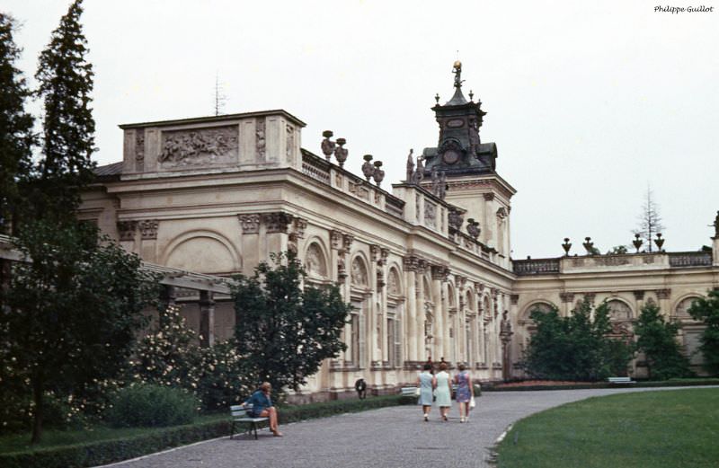 Wilanów Palace. Warsaw, July 1970