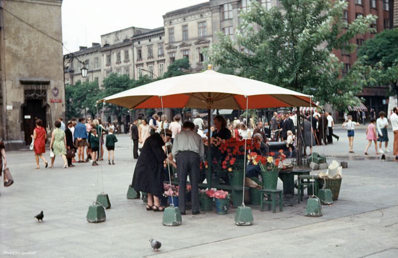 Florist. Krakow, July 1970