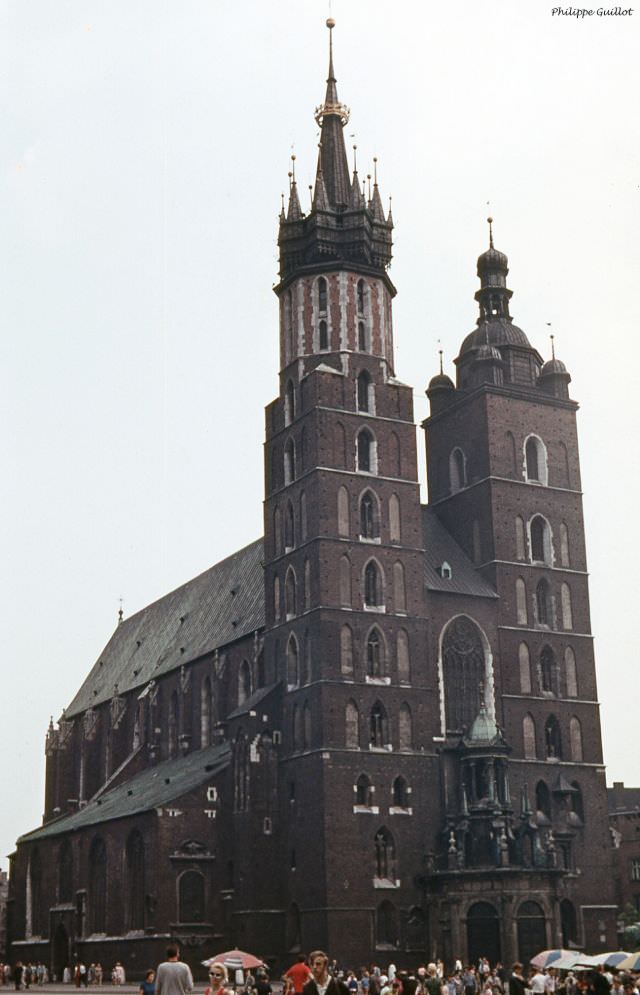 St. Mary's Basilica. Krakow, July 1970
