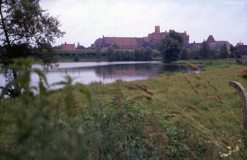 The Teutonic fortress of Marienburg. Malbork, July 1970