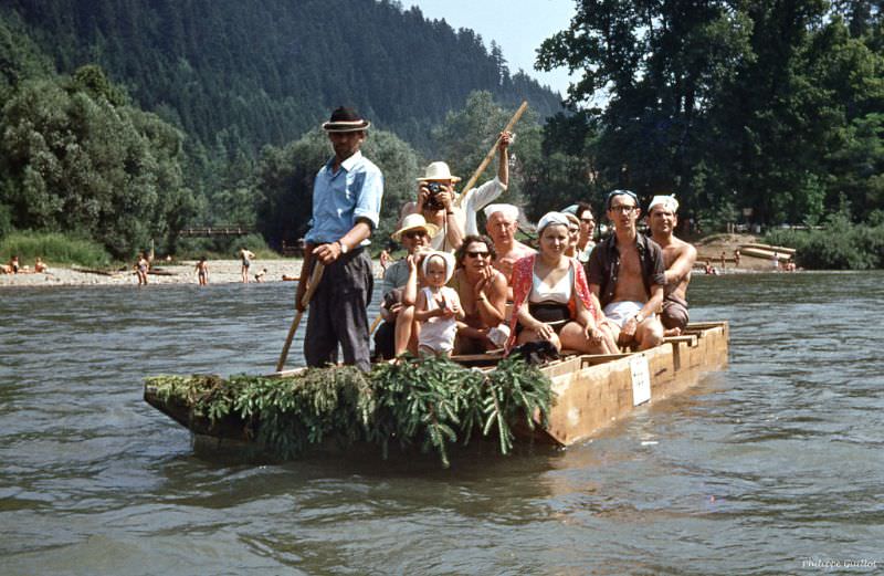 On the Dunajec, in the Pienines massif. July 1970