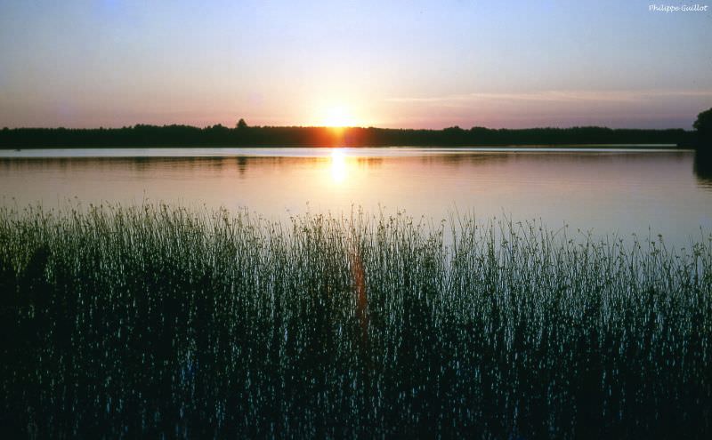 Sunset on the Masurian Lake, July 1970