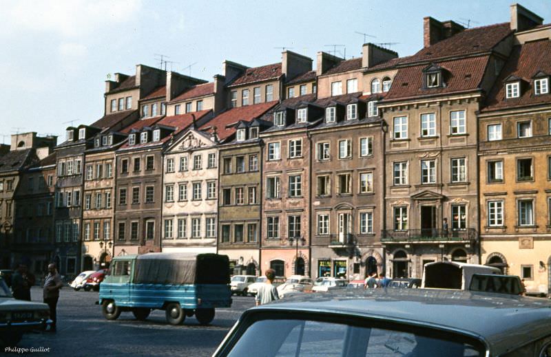 Old Town Square. Warsaw, July 1970