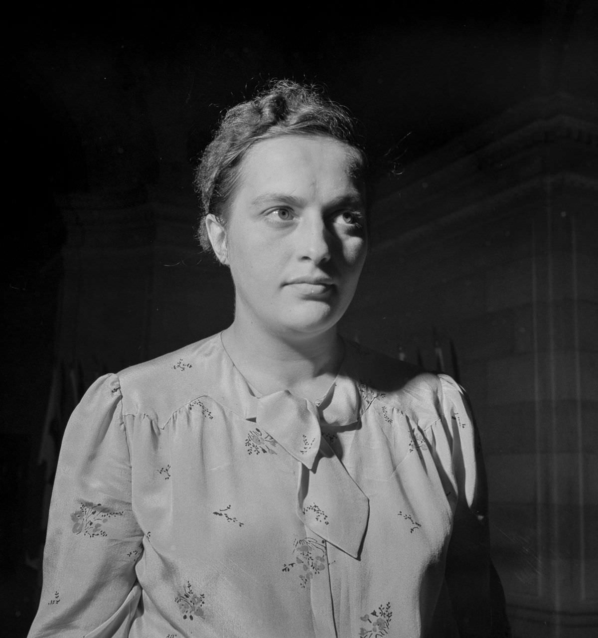 Pavlichenko during her visit to Washington, D.C. 1942.
