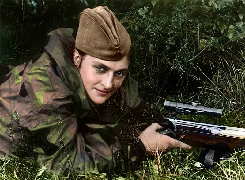 Lyudmila Pavlichenko is the most successful female sniper in history.