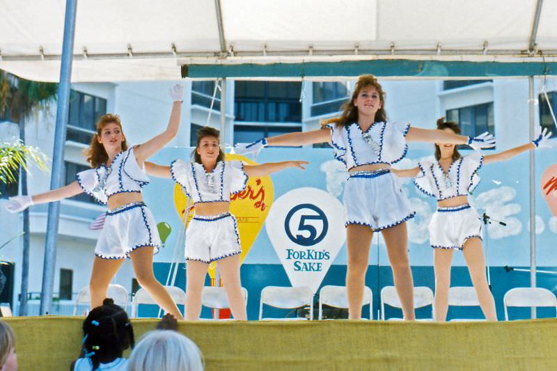 Dance performance at the festival in West Palm Beach, Florida, 1989