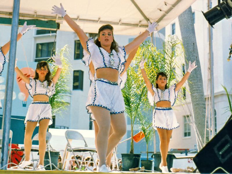 Dance performance at the festival in West Palm Beach, Florida, 1989