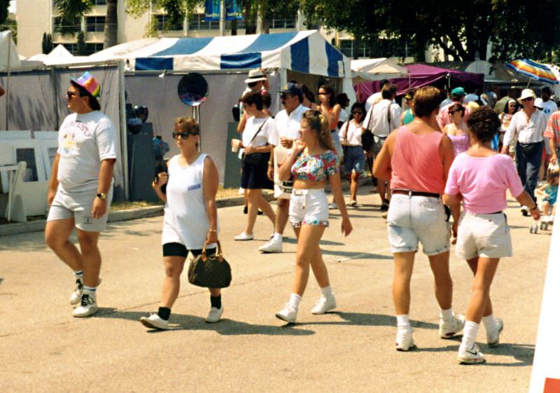 SunFest crowd, West Palm Beach, Florida, 1992