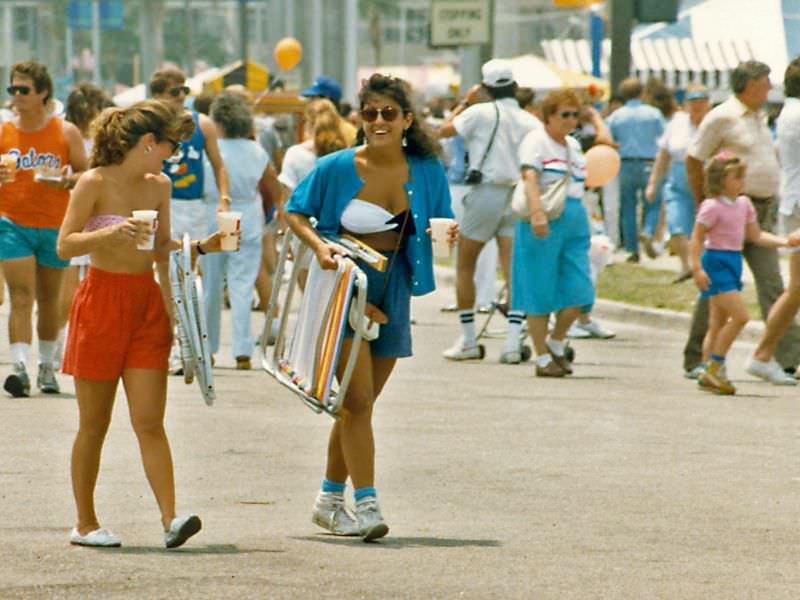 Two Ladies strolling, SunFest, 1988