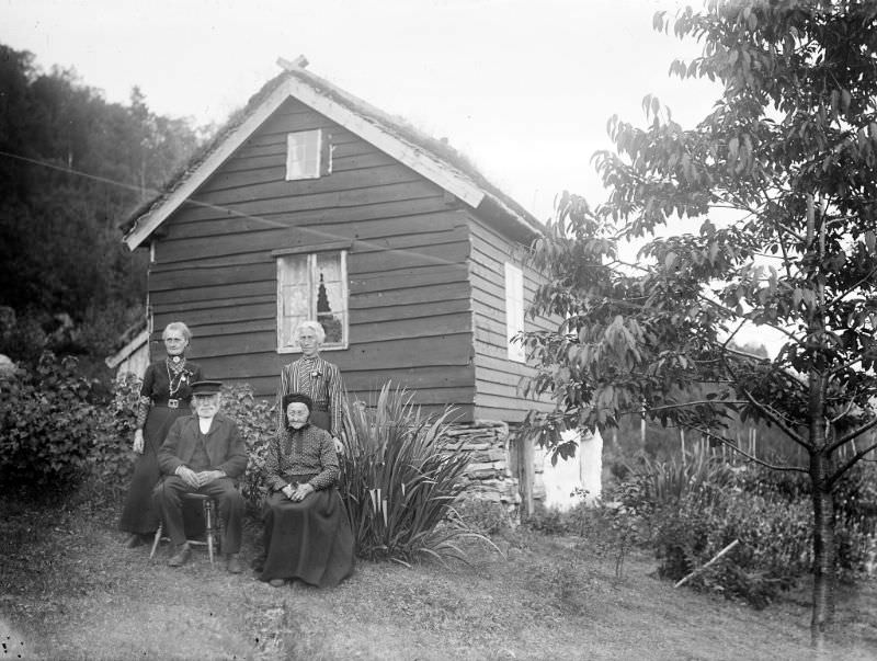 The Ullaland family at Urbø farm in Naustdal municipality.