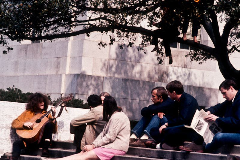 Sproul Plaza, Berkeley, March 1968