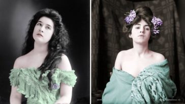 beautiful women colorized photos from 1900s