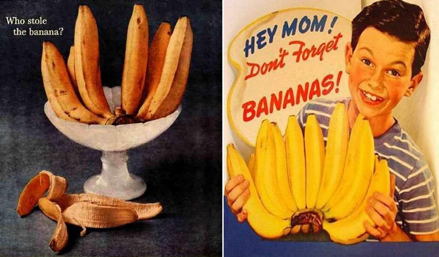 vintage banana ads