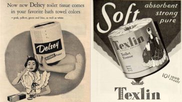 vintage toilet papers ads