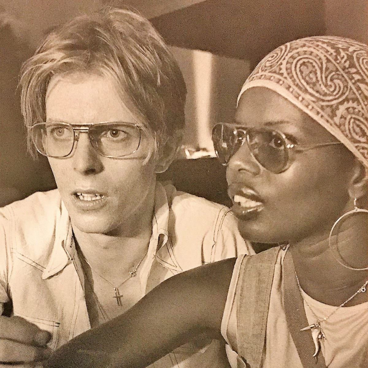 Ola Hudson with David Bowie.
