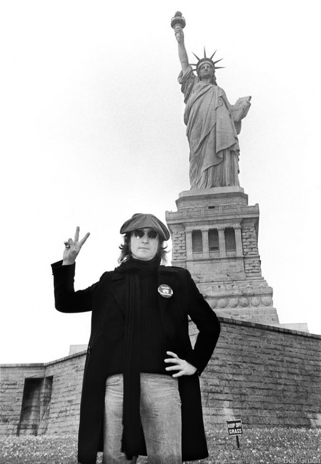 John Lennon wearing an Ola Hudson coat
