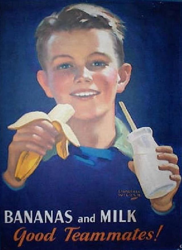 Bananas and milk.