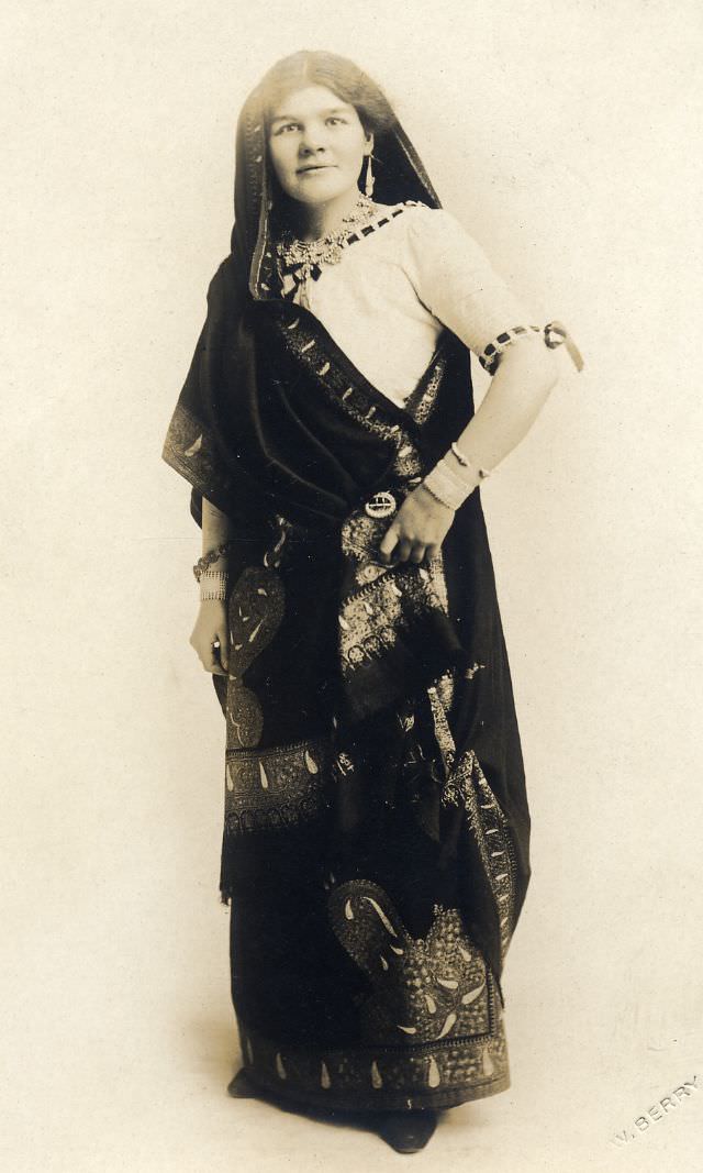 Woman in Indian fancy dress
