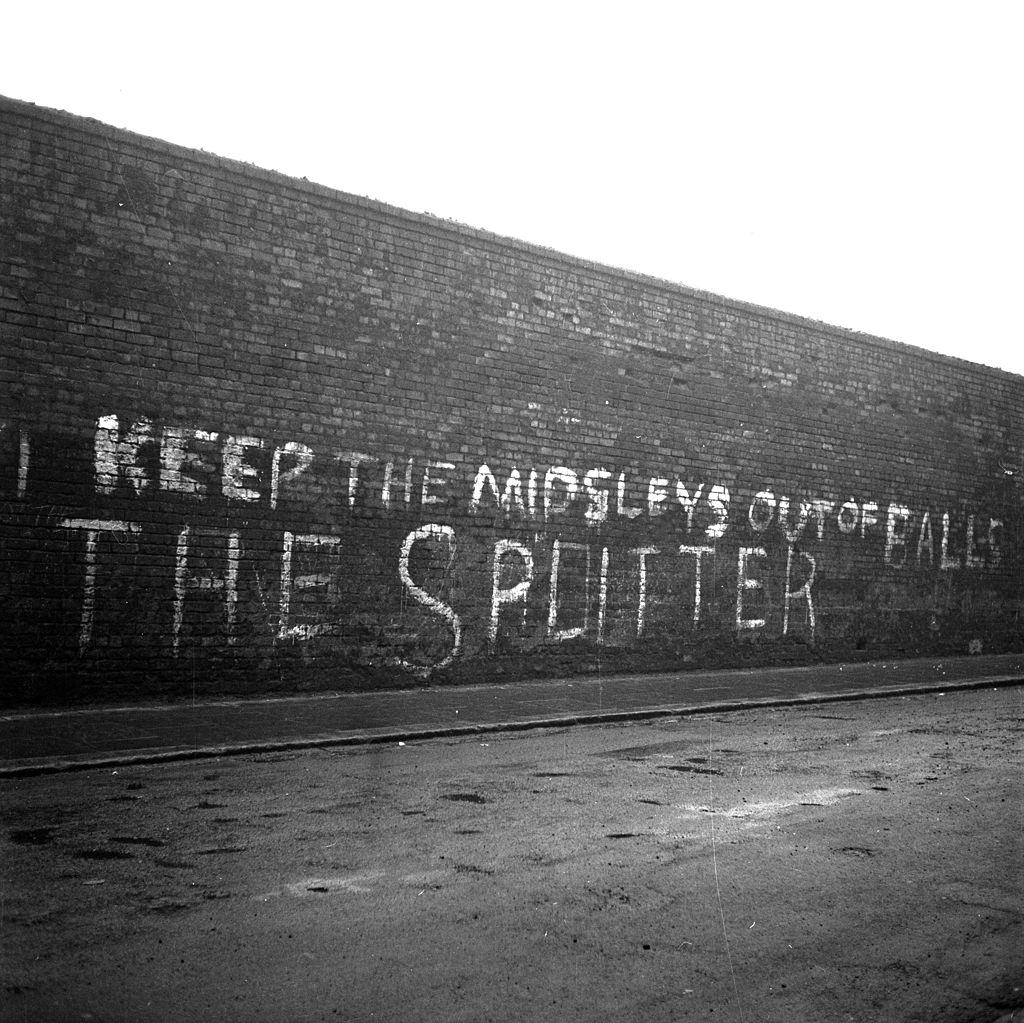 A Republican spray painted message on a wall in Belfast, 1954.