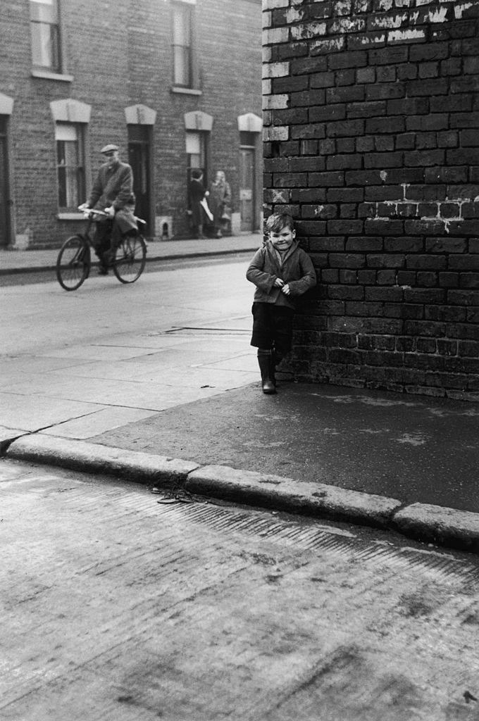 A shop in Belfast which sells religious artefacts, 1954.