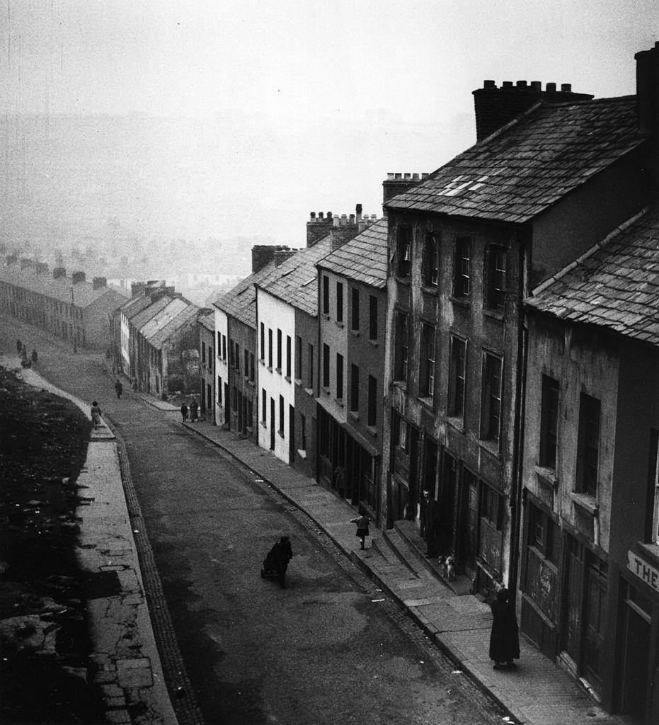 A residential street in Belfast, 1955.