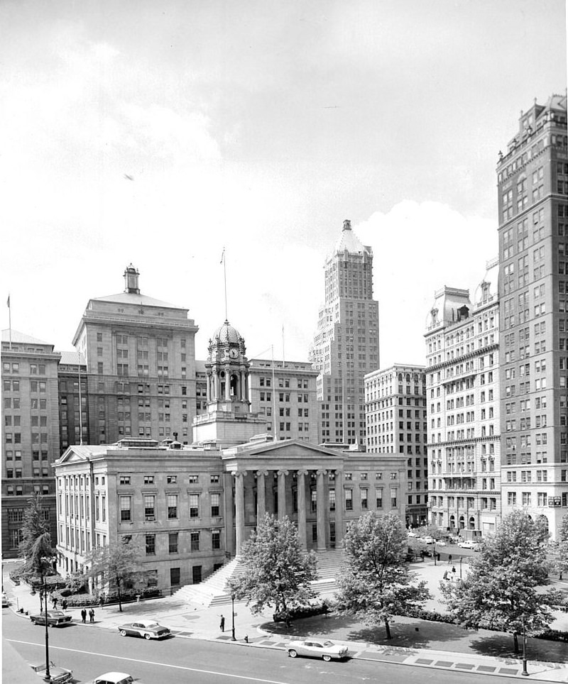 Brooklyn Borough Hall in New York City, 1955.