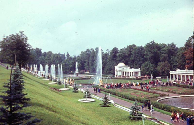 Samson Fountain in Peterhof, 1963