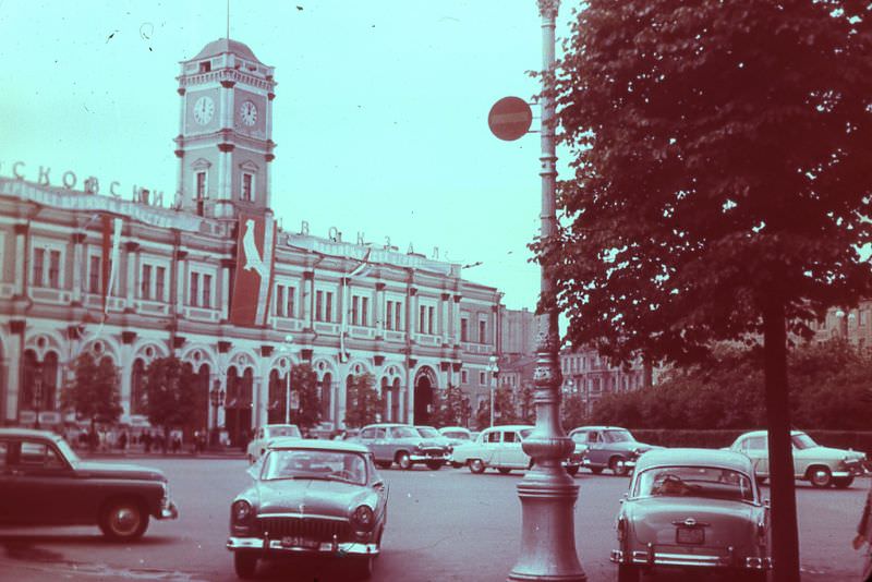 Moscow station in Leningrad, 1968