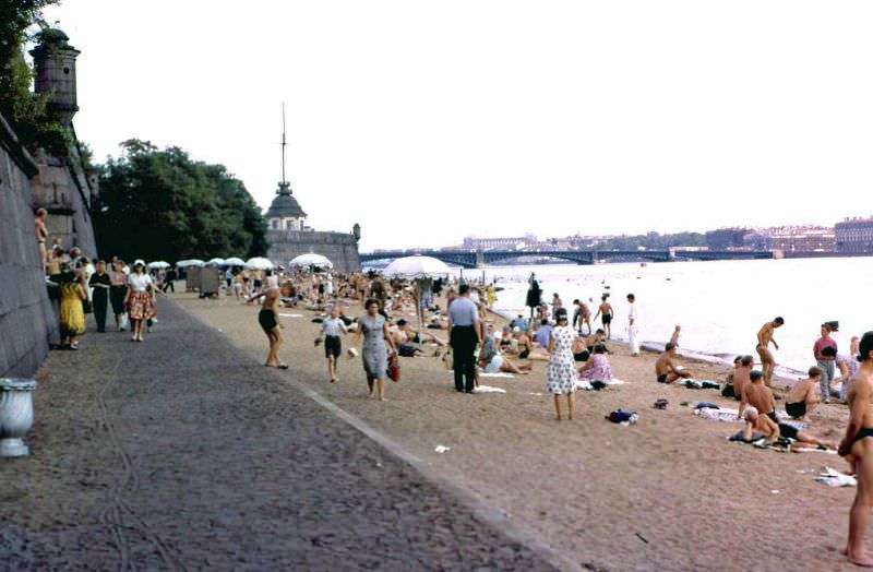 The river beach